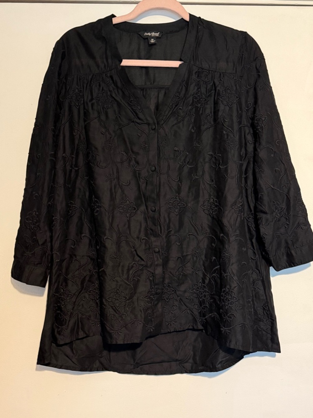 Womens’s black Lucky Brand blouse